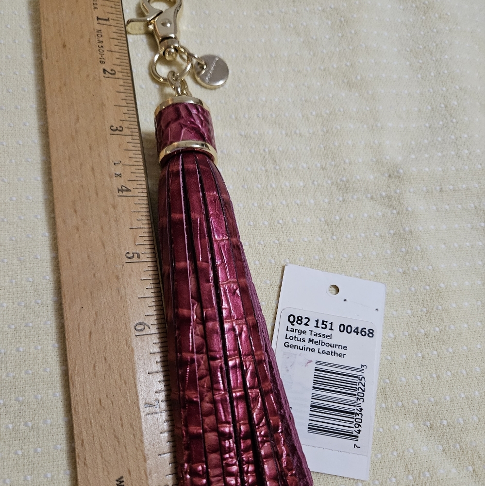 Brahmin Large Lotus Melbourne    Tassel/Key ring, NWT, RARE